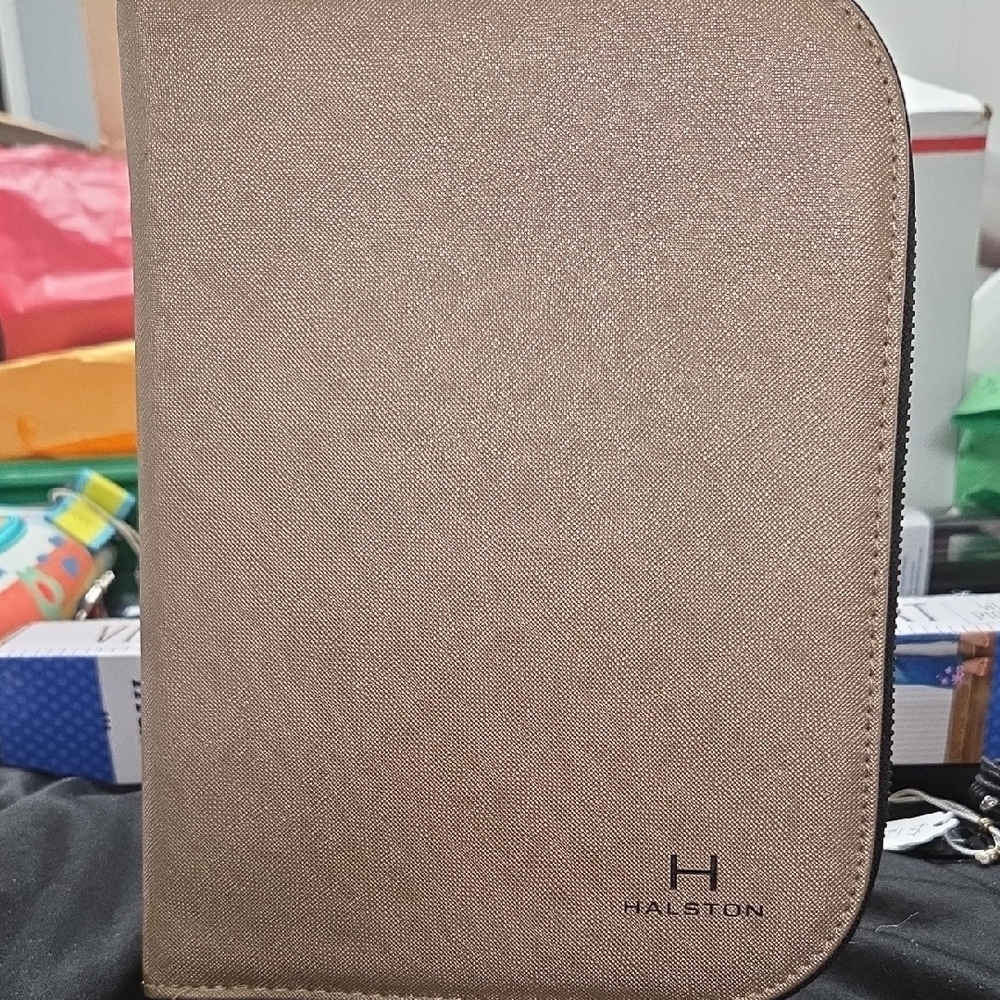 Halston  Gold Jewelry Organizer with Luxurious Design